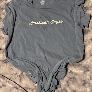 American Eagle Charcoal Graphic Tee